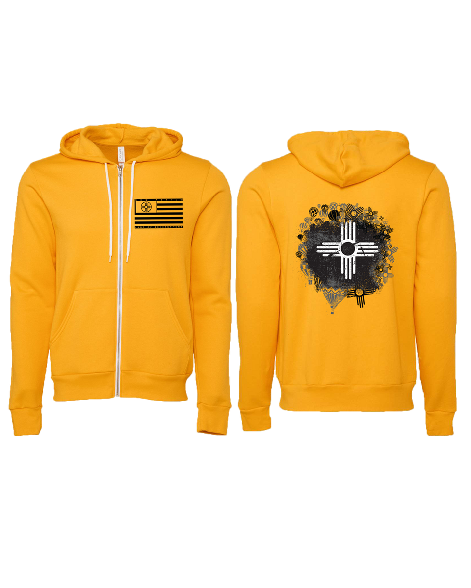 Gold Fiesta Zip Hoodie – NM47