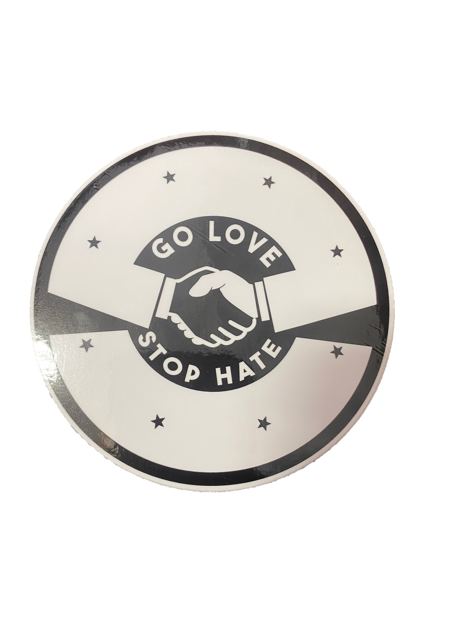 Go Love Stop Hate Sticker