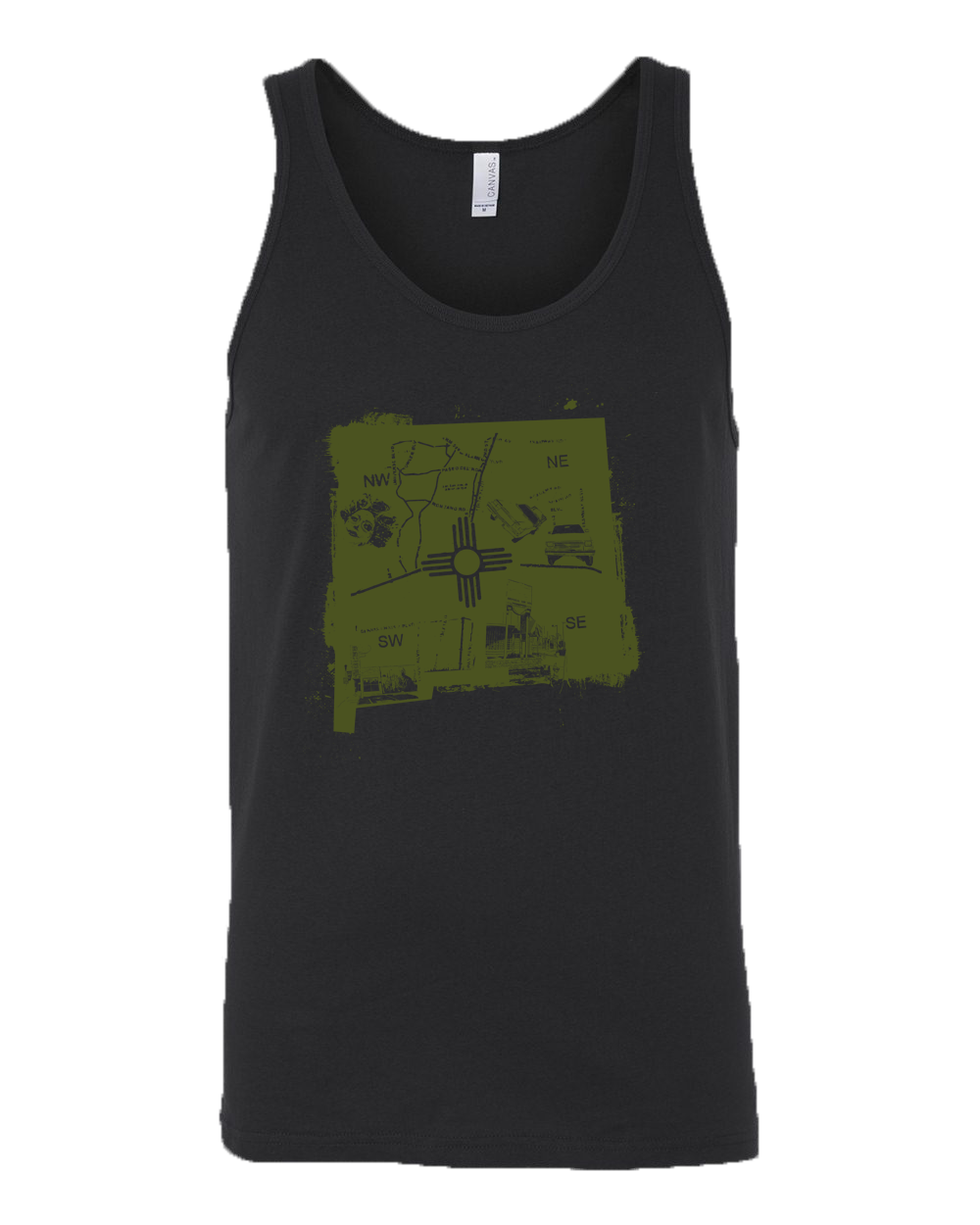 Midnight Downtown ABQ Men's Tank Top