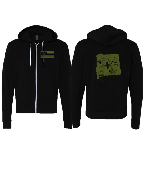 Midnight Downtown ABQ Zip Hoodie