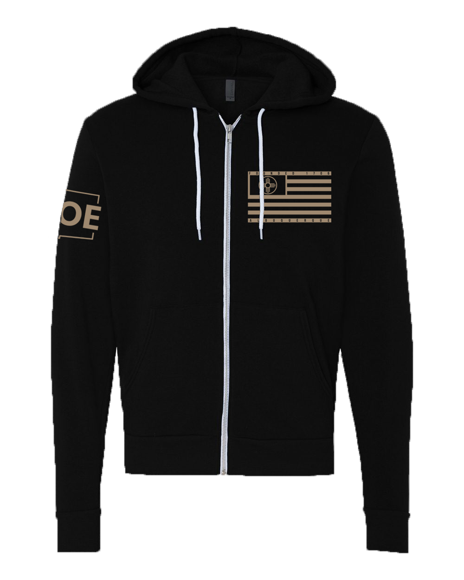NM16 Black Zip Hoodie
