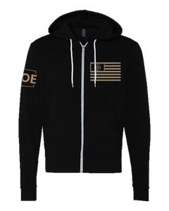 NM16 Black Zip Hoodie