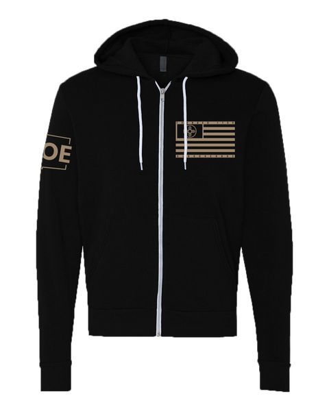 NM16 Black Zip Hoodie