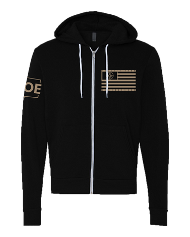 NM16 Black Zip Hoodie