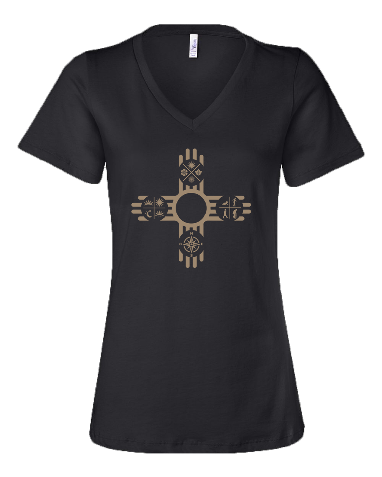 NM16 Black V-Neck