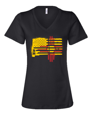 Zia Flag Women's V-Neck