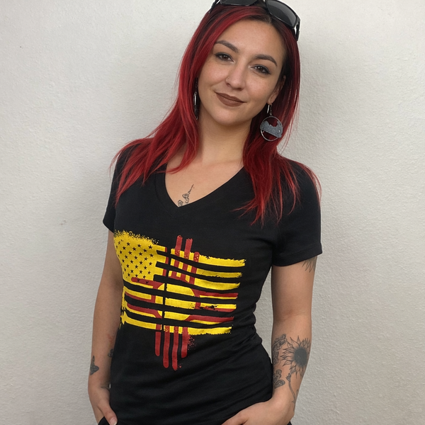 Zia Flag Women's V-Neck