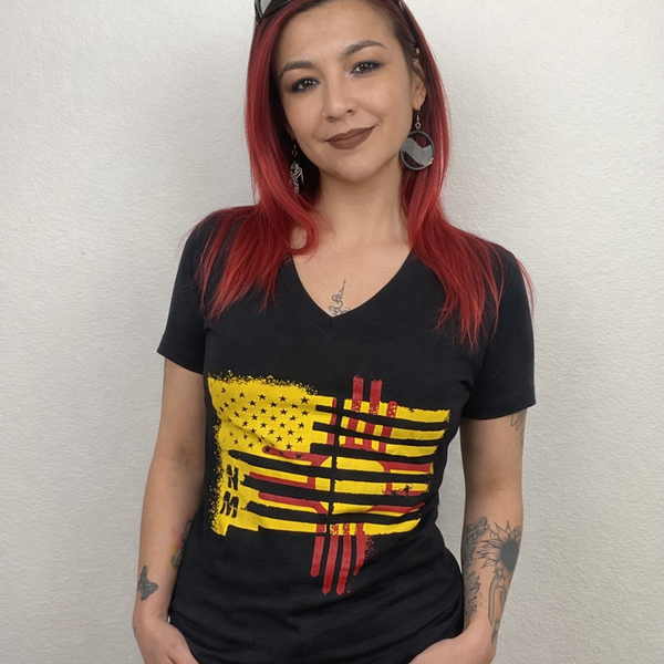 Zia Flag Women's V-Neck