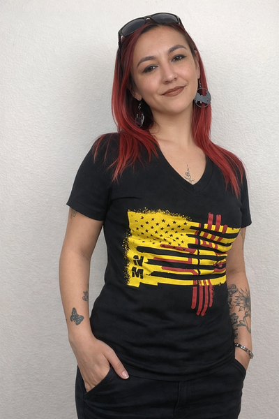 Zia Flag Women's V-Neck