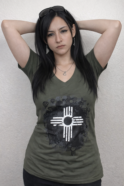 Military Fiesta Women's V-Neck