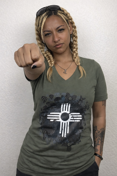 Military Fiesta Women's V-Neck