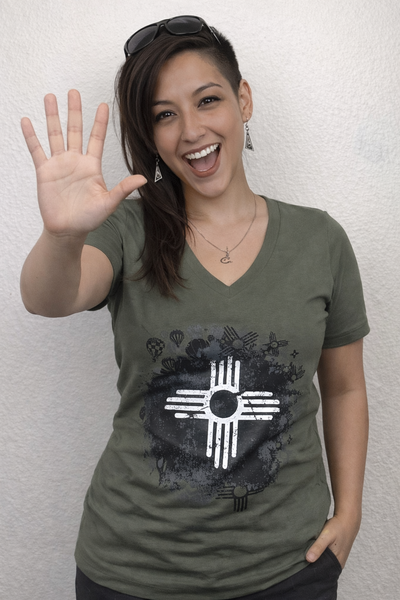 Military Fiesta Women's V-Neck