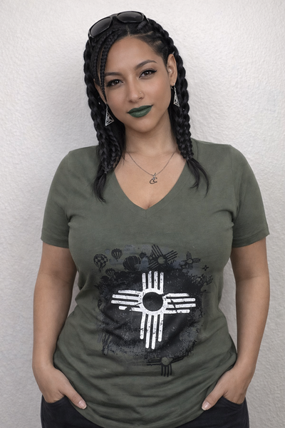 Military Fiesta Women's V-Neck