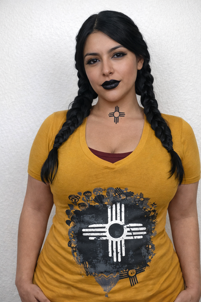 Mustard Fiesta Women's V-Neck