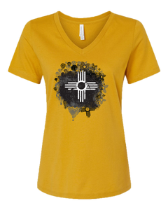 Gold Fiesta Women's V-Neck