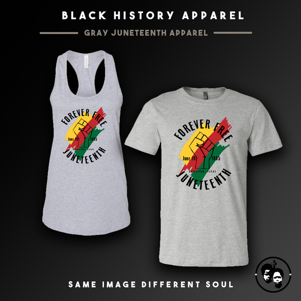 Gray Juneteenth Apparel