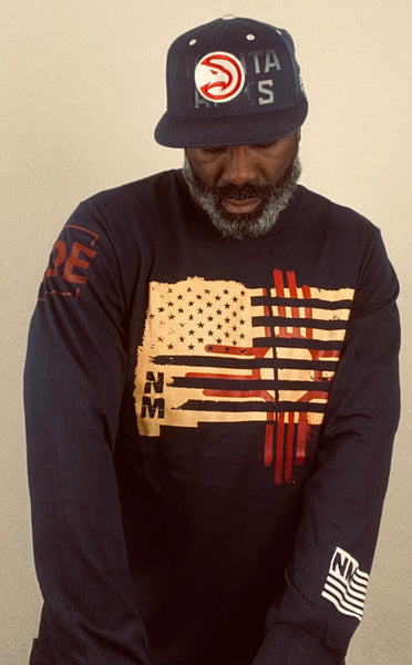 Navy Zia Long Sleeve