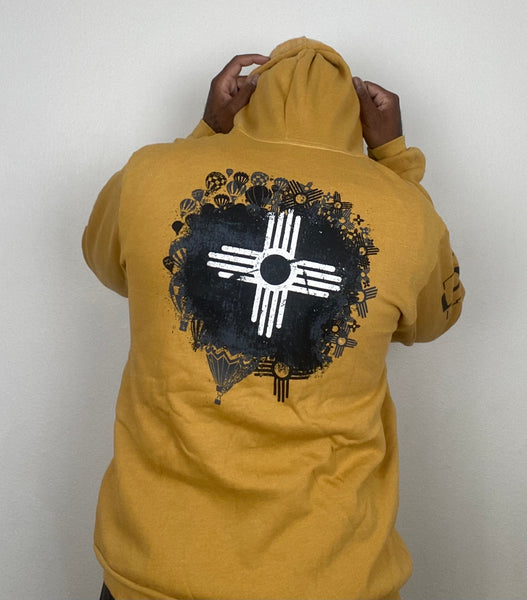 Mustard Fiesta Zip Hoodie