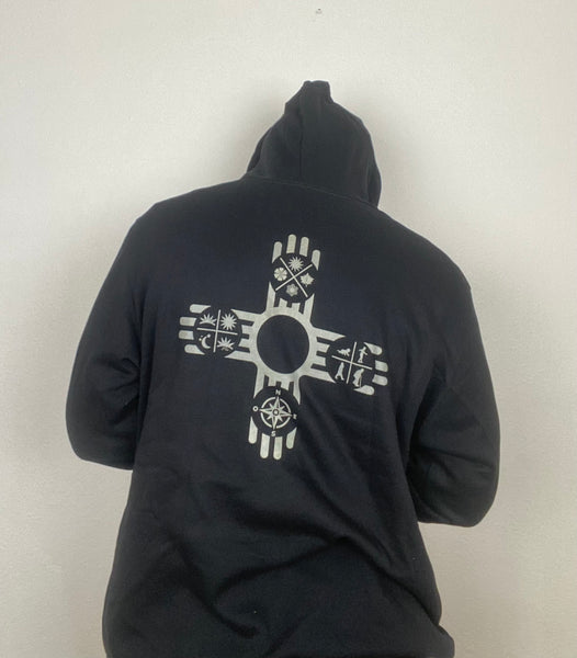 NM16 Black Zip Hoodie