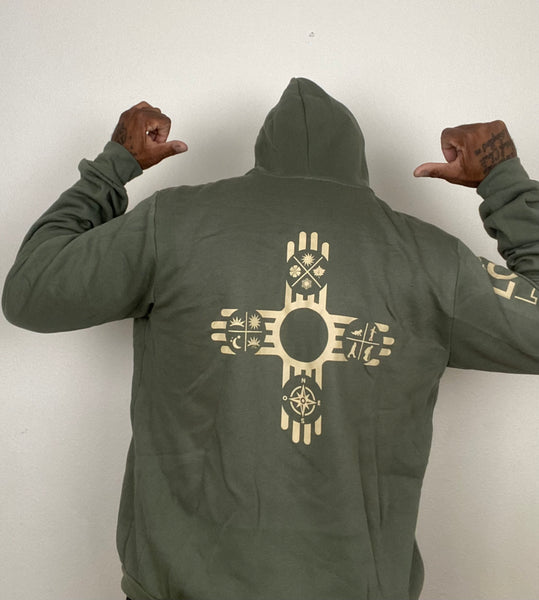 NM16 MilGreen Zip Hoddie