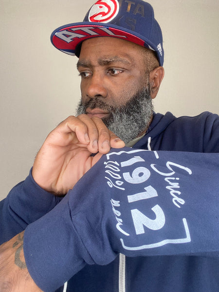 Navy Downtown ABQ Zip Hoodie