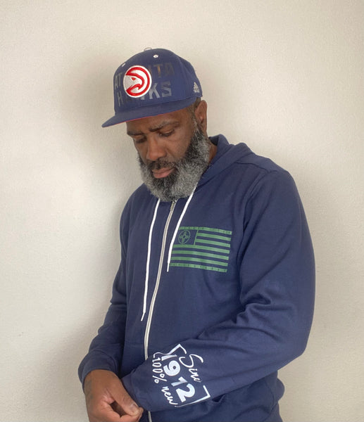 Navy Downtown ABQ Zip Hoodie