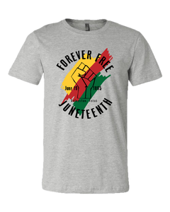 Gray Juneteenth Tee