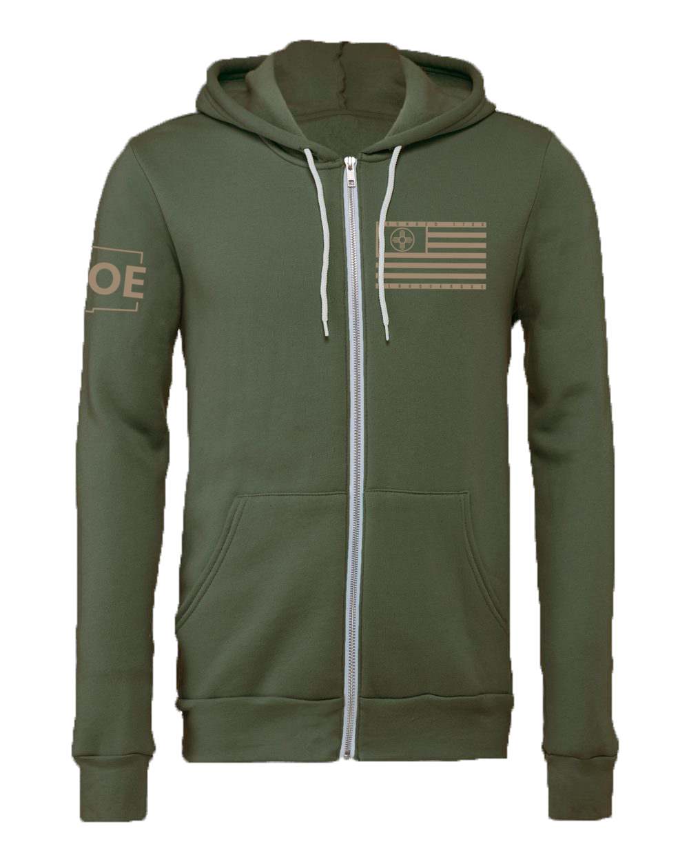 NM16 MilGreen Zip Hoddie