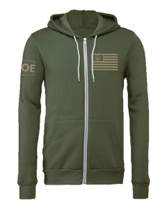 NM16 MilGreen Zip Hoddie