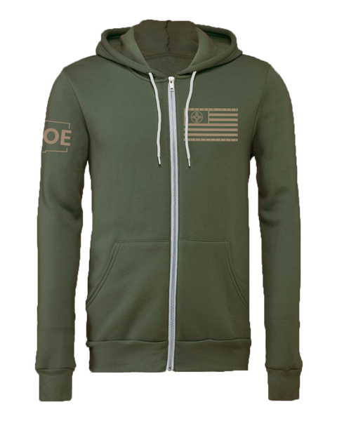 NM16 MilGreen Zip Hoddie
