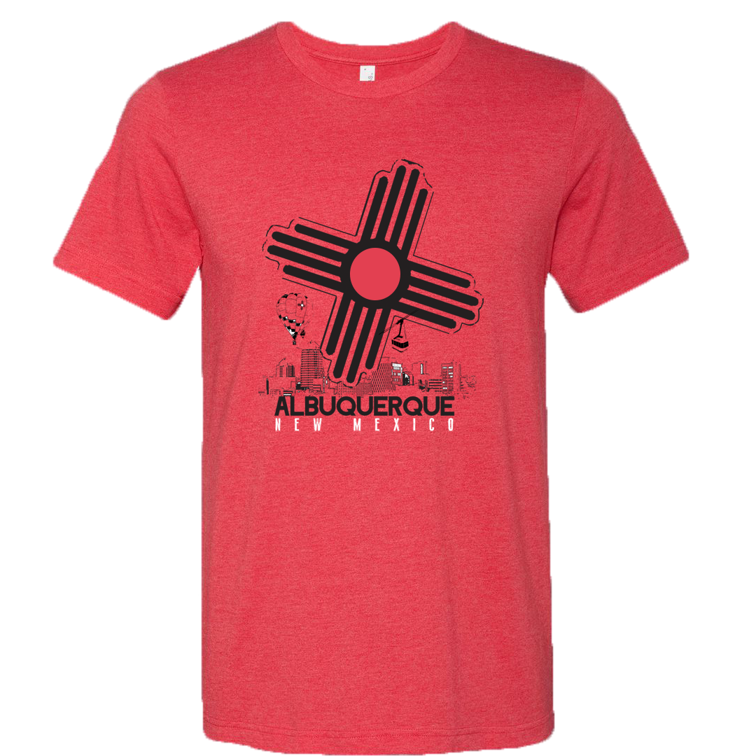 ABQ NM 1706 Red Tee