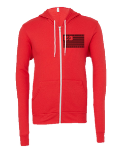 ABQ NM 1706 Red Zip Hoodie