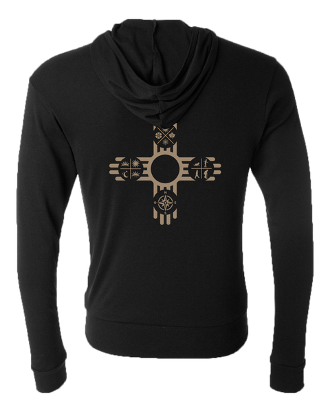 NM16 Black Zip Hoodie
