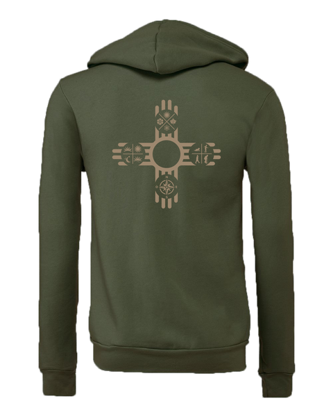 NM16 MilGreen Zip Hoddie